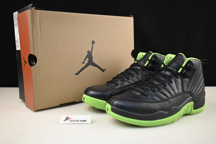 air jordan 12 “black/neon green”