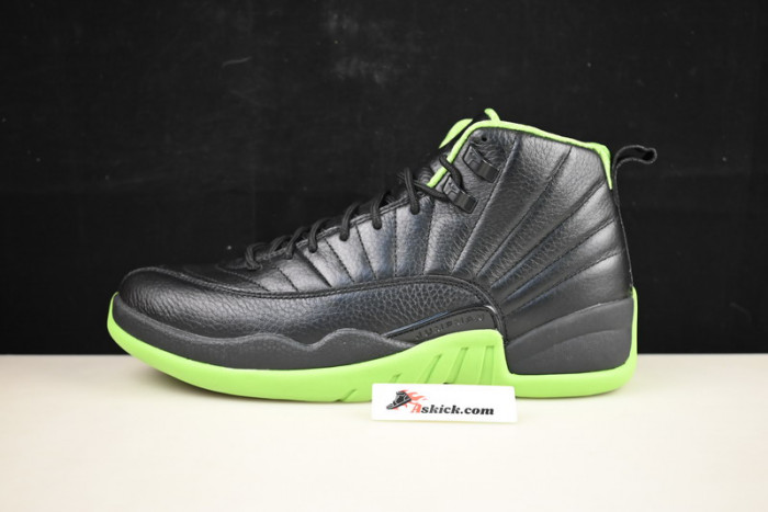 air jordan 12 “black/neon green”