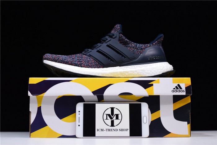 a*d*das ultra boost 4.0 running shoes navy/multi bb6165