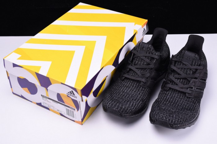 a*d*das ultra boost ultraboost 4.0 triple all black training running shoes bb6171