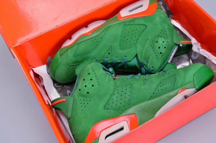 air jordan 6 retro nrg g8rd "gatorade" pine green mens aj5986-335