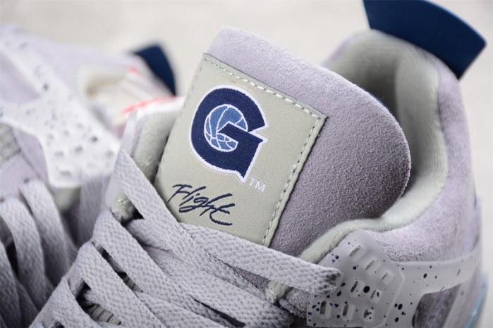 air jordan 4 retro white/grey/blue