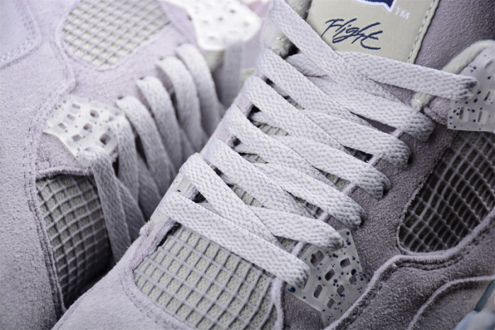 air jordan 4 retro white/grey/blue