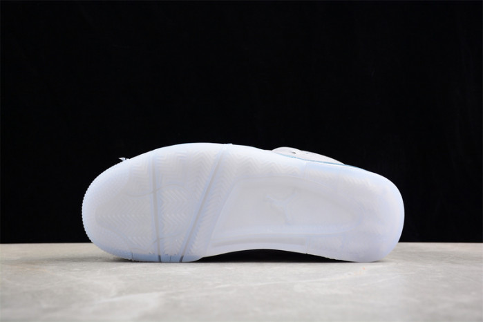 air jordan 4 retro white/grey/blue