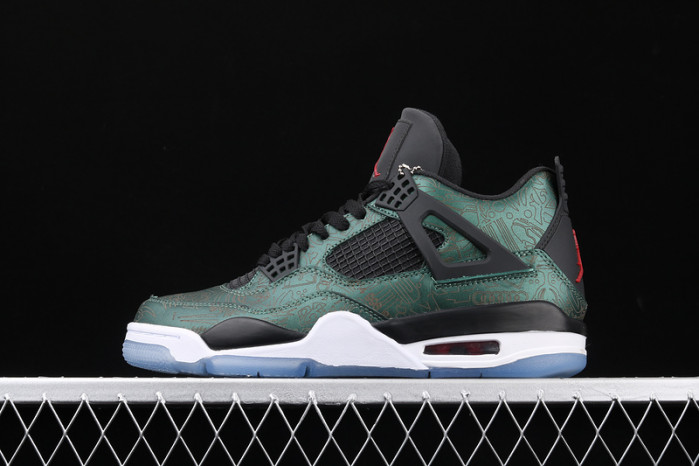 air jordan 4 retro laker green aj4-1043515