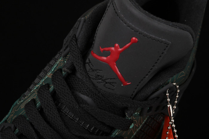 air jordan 4 retro laker green aj4-1043515