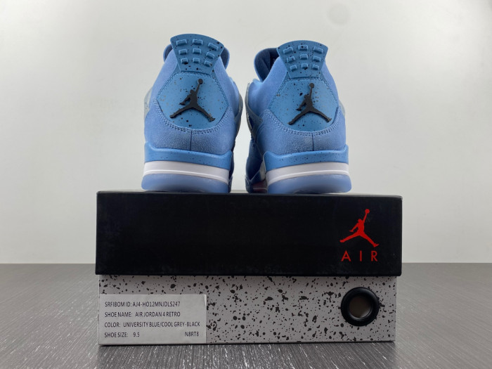air jordan 4 retro "ncaa pe - unc" aj4 904284