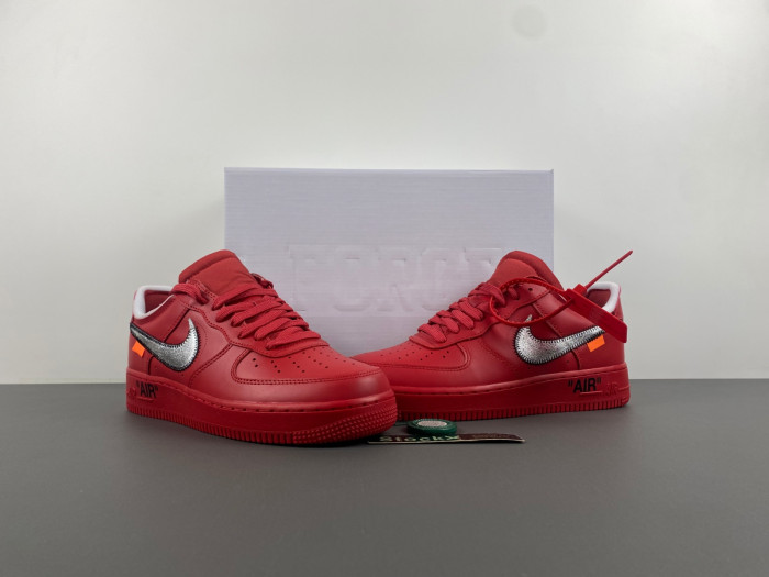 off white x nike air force 1 red ao4297-600
