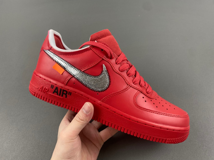 off white x nike air force 1 red ao4297-600
