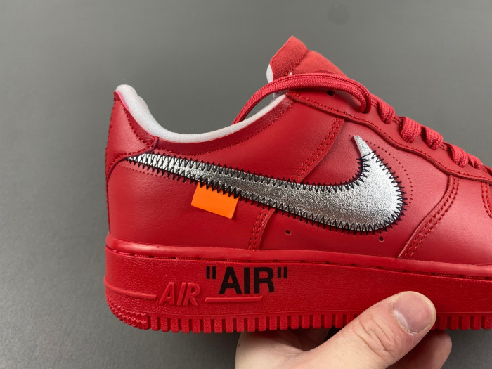 off white x nike air force 1 red ao4297-600