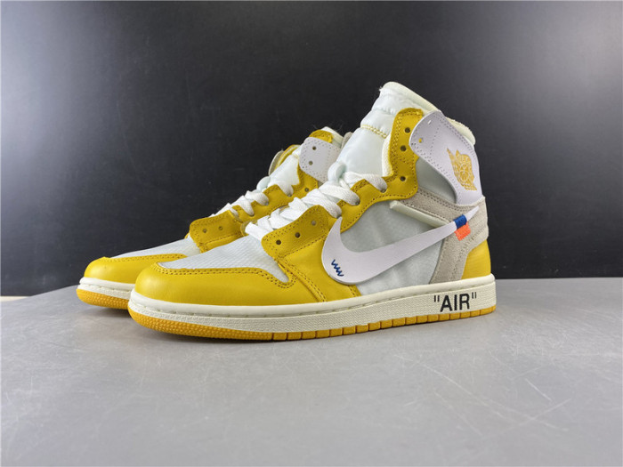 of x air jordan 1 retro high og ''canary yellow'' aq0818-149