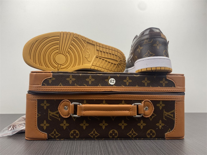 l*v x of x air jordan 1 customs aq0818-201