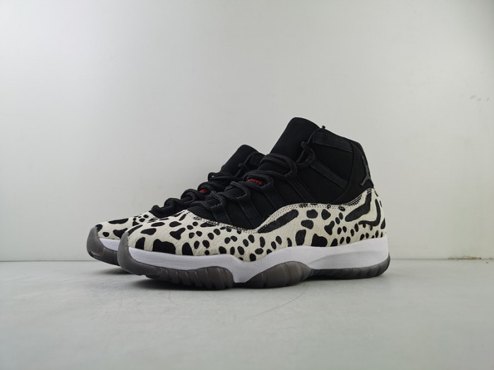 air jordan 11 “animal instinct” black / red / sail / white ar0715-010