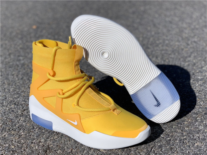 nike air fear of god 1 yellow ar4237-700
