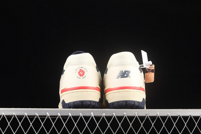 new balance 550 aime leon dore white navy red bb550a3