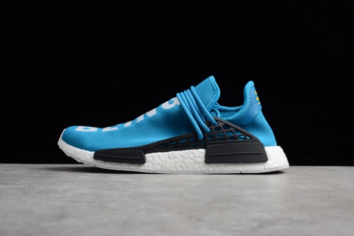 a*d*das nmd hu pharrell human being sharp blue bb0618