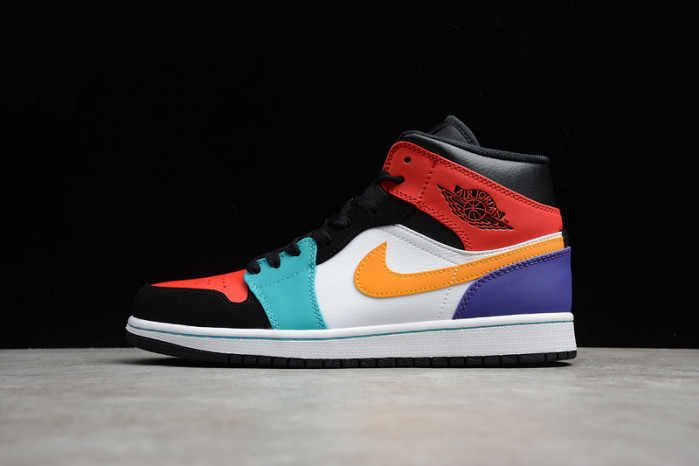 air jordan 1 mid bred multi-color 554724-125