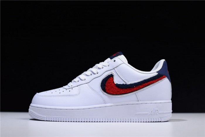 nike air force 1 low lv8 3d chenille white red blue 823511-106