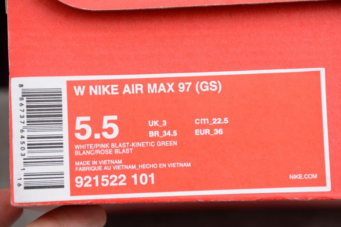 nike air max 97 south beach (gs) 921522-101