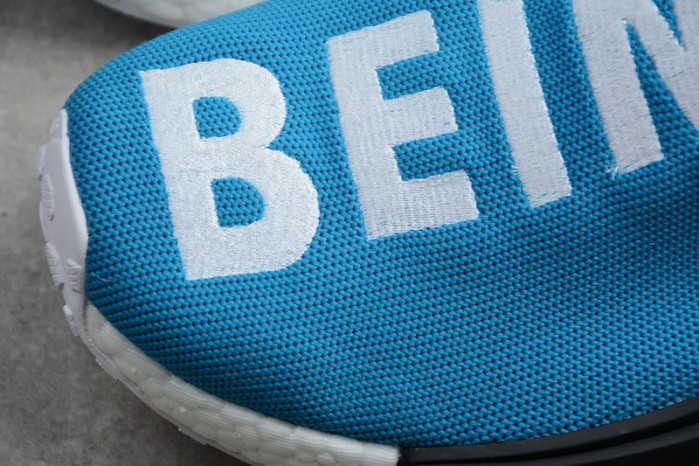 a*d*das nmd hu pharrell human being sharp blue bb0618