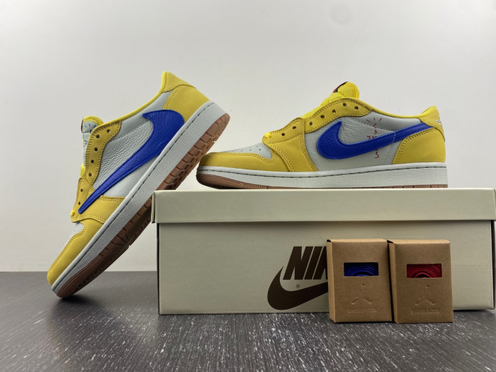 travis scott air jordan 1 low og canary dz4137-700