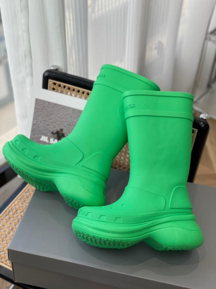 balen x Cr*0*s rubber rain boots-green