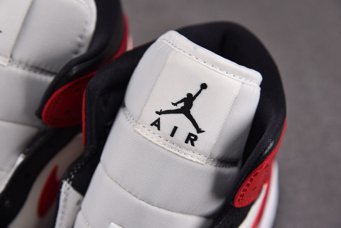 air jordan 1 mid gym red off noir bq6472-160