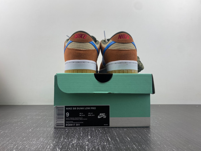 nike sb dunk low corduroy dusty peach bq6817-201