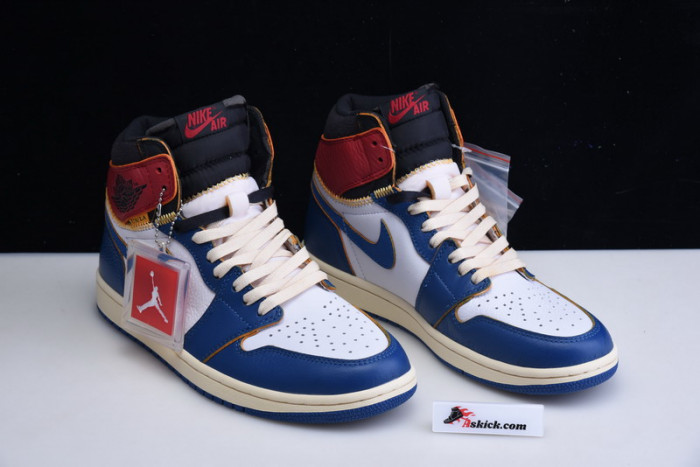 air jordan 1 retro high union los angeles blue toe bv1300-146