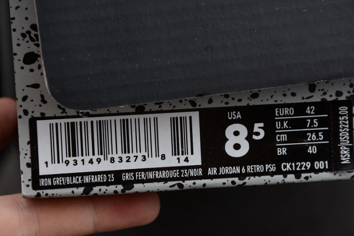 air jordan 6 retro psg paris saint-germain ck1229-001