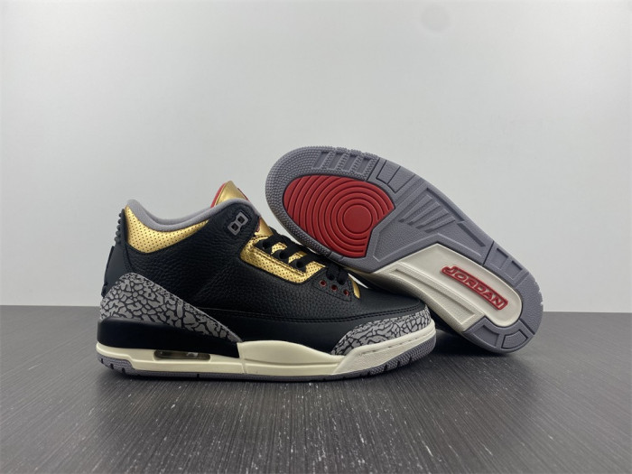 air jordan 3 wmns “black gold” ck9246-067