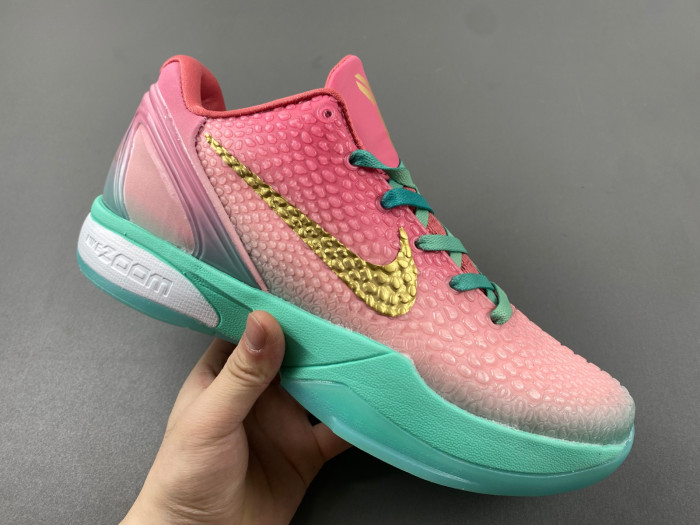 nike zoom kobe 6 pink green cm2190-201