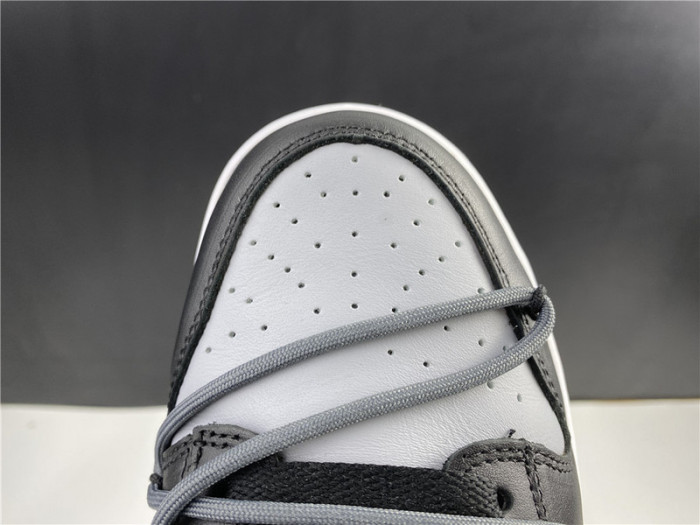 of x nike dunk low black and grey ct0856-007