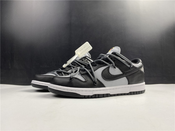 of x nike dunk low black and grey ct0856-007