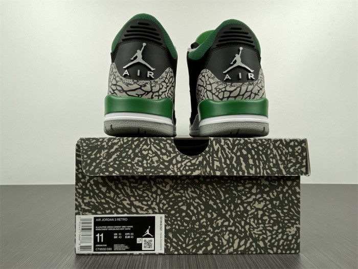 air jordan 3 retro pine green ct8532-030