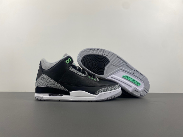 air jordan 3 “green glow” ct8532-031
