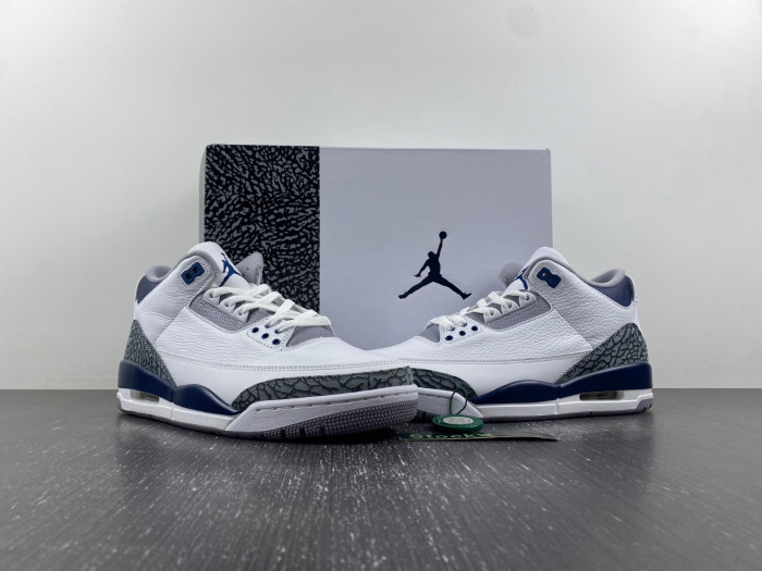 air jordan 3 “white/navy” ct8532-140