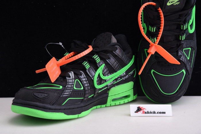 of x nike air rubber dunk “green strike” cu6015-001