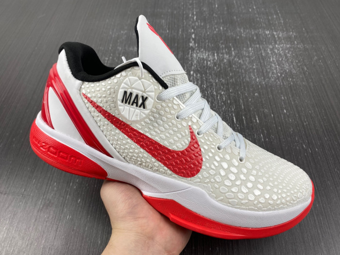 nike zoom kobe 6 red/ white cw2190-400