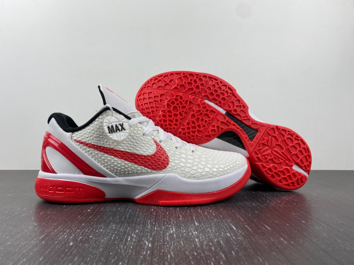 nike zoom kobe 6 red/ white cw2190-400