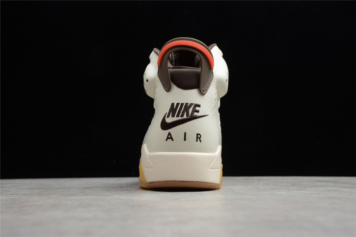 air jordan 6 retro quai54 sail brown (2020) cz4152-100