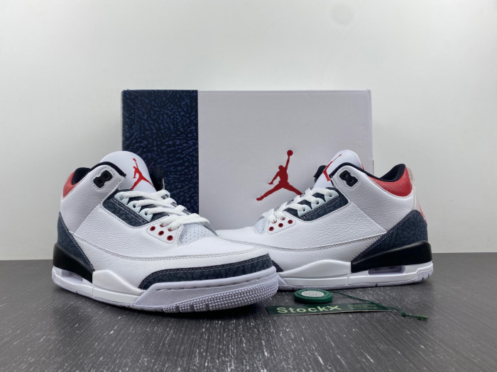air jordan 3 retro se fire red denim (2020) cz6431-100