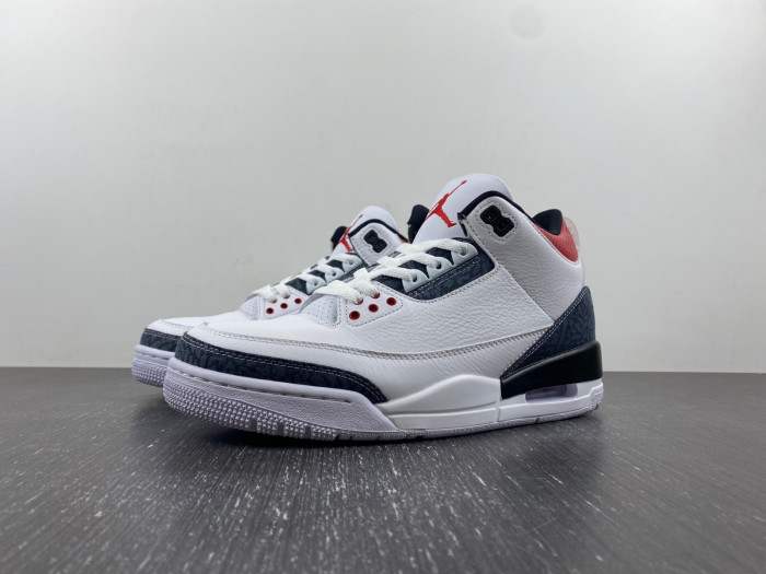 air jordan 3 retro se fire red denim (2020) cz6431-100