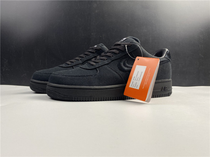 nike air force 1 low stussy black cz9084-001