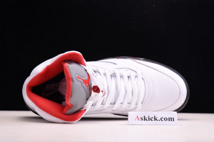 air jordan 5 retro fire red silver tongue (2020) da1911-102