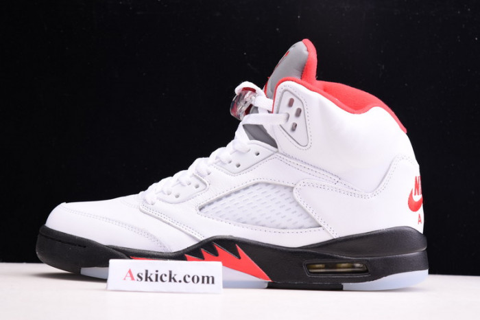 air jordan 5 retro fire red silver tongue (2020) da1911-102