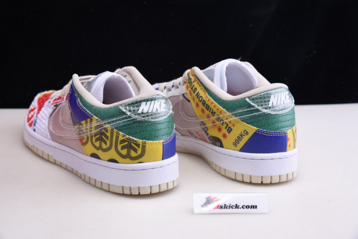 nike dunk low sp city market da6125-900