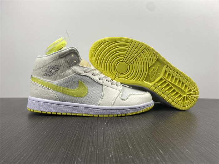 air jordan 1 mid se voltage yellow (w) db2822-107