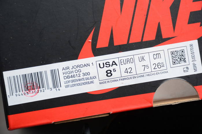 air jordan 1 retro high lucky gree db4612 -300
