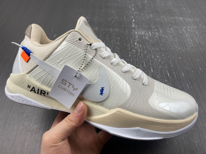 nike kobe 5 protro undefeated rice white db4796-101